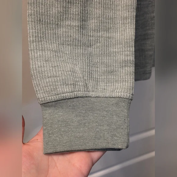 NWT Goodfellow & Co. Men's Long Sleeve Textured Henley T-Shirt - Sage Green M - Picture 5 of 6